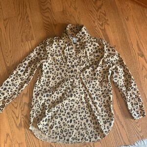 J crew blouse  leopard print size xsp